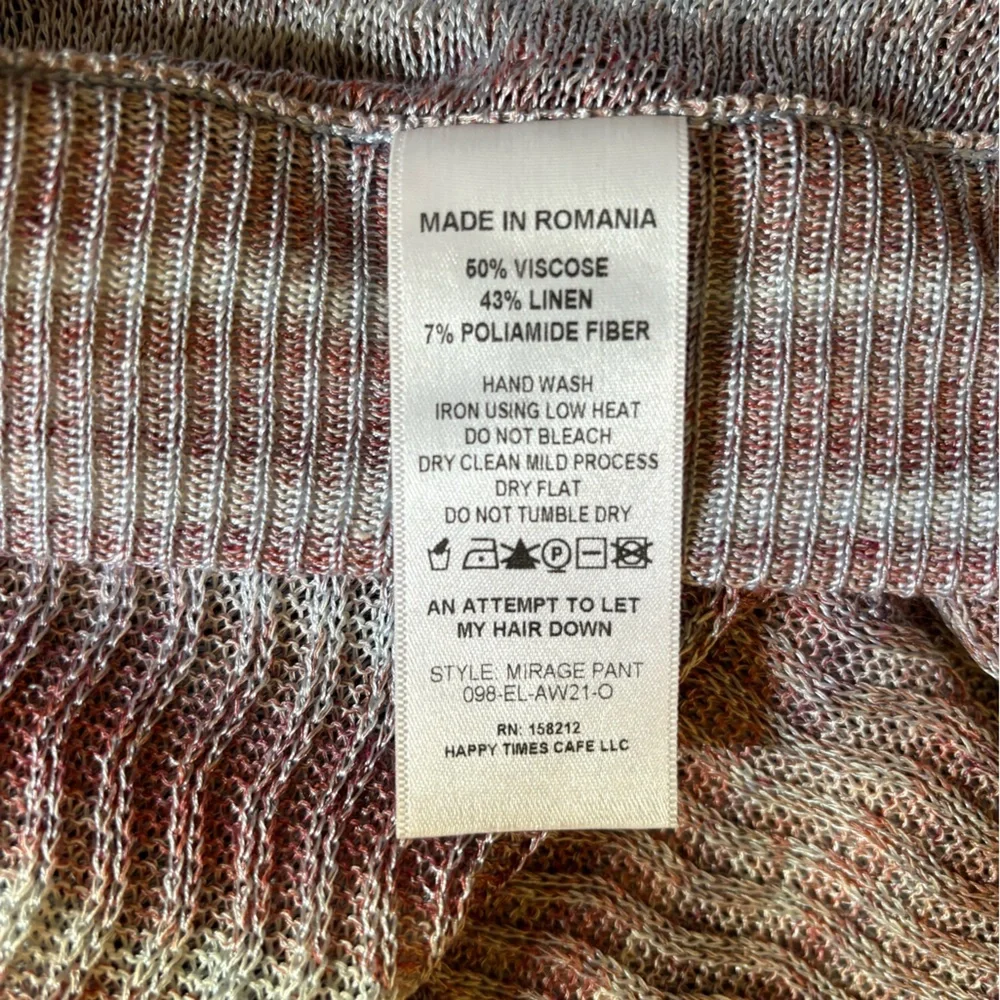 Eckhaus Latta Blue & Burgundy Mirage Lounge Pants in Sz XL
